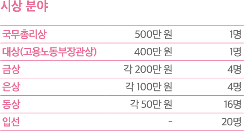 시상 분야